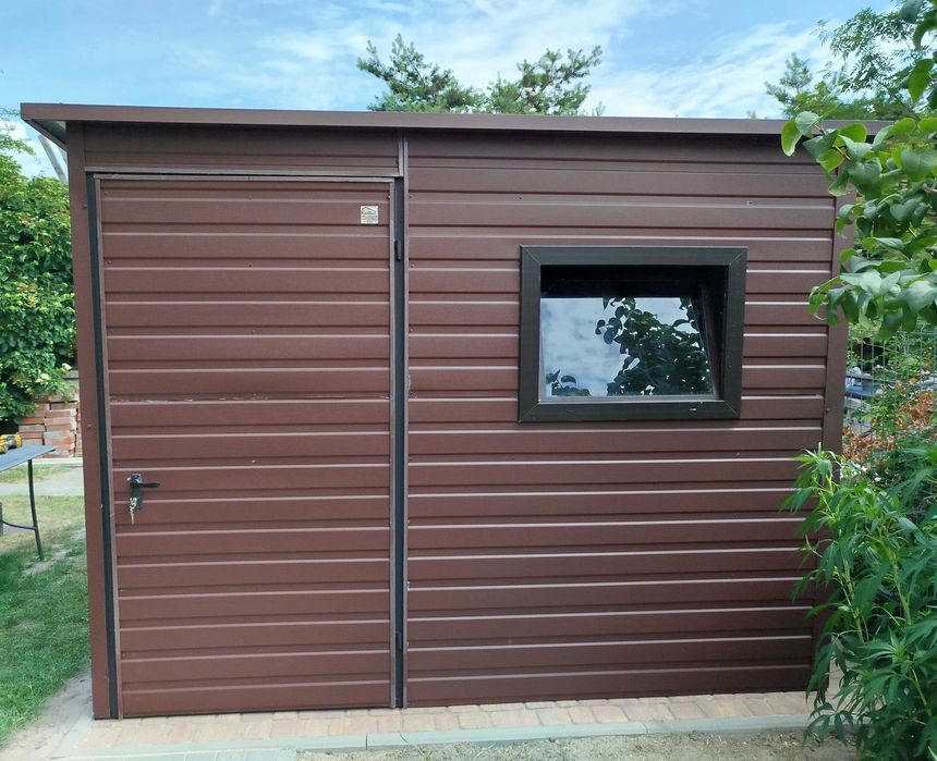 Grafitowy Schowek Domek Ogrodowy OKAZJA