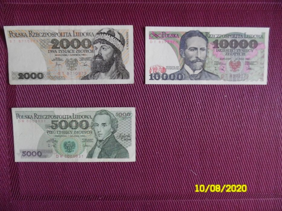 Sprzedam banknoty z okresu PRL