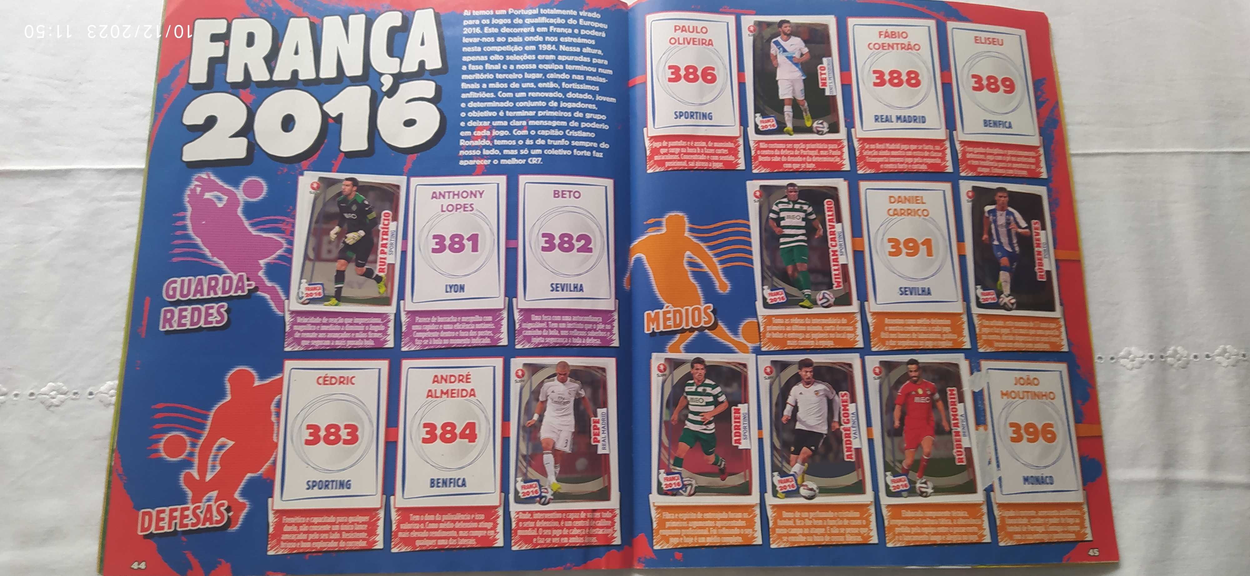 Caderneta Panini INCOMPLETA Futebol Primeira Liga 2014-15