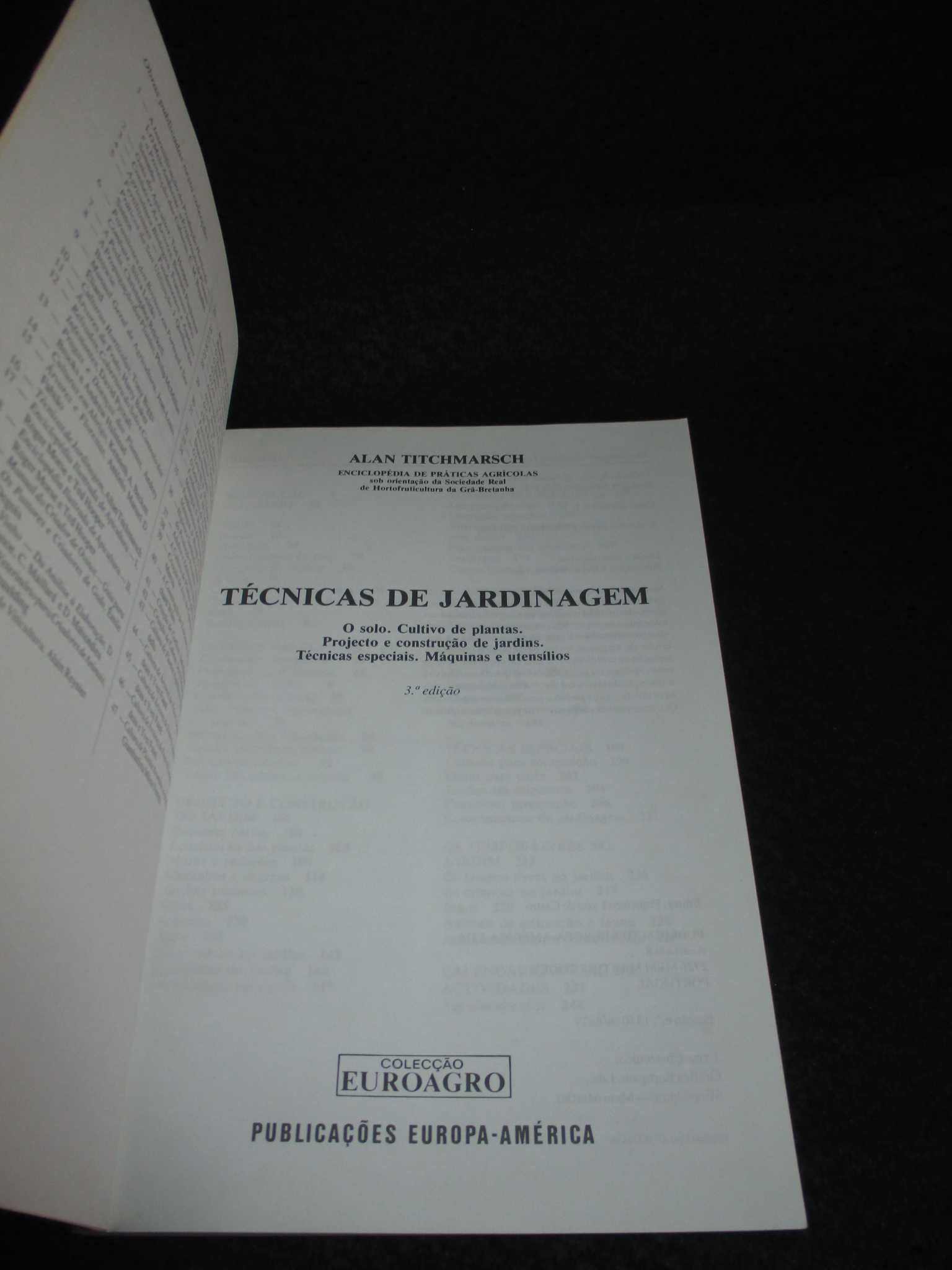 Livro Técnicas de Jardinagem Alan Titchmarsh