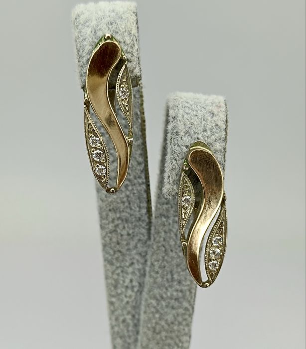 Серебряный набор серьги и кольцо 925 пробы