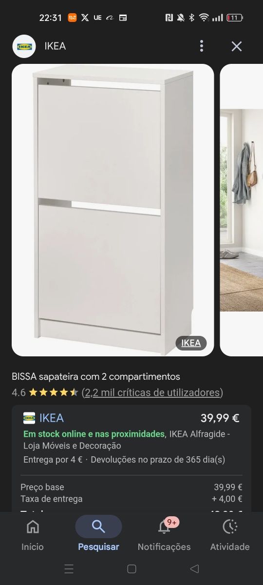 Sapateira branca