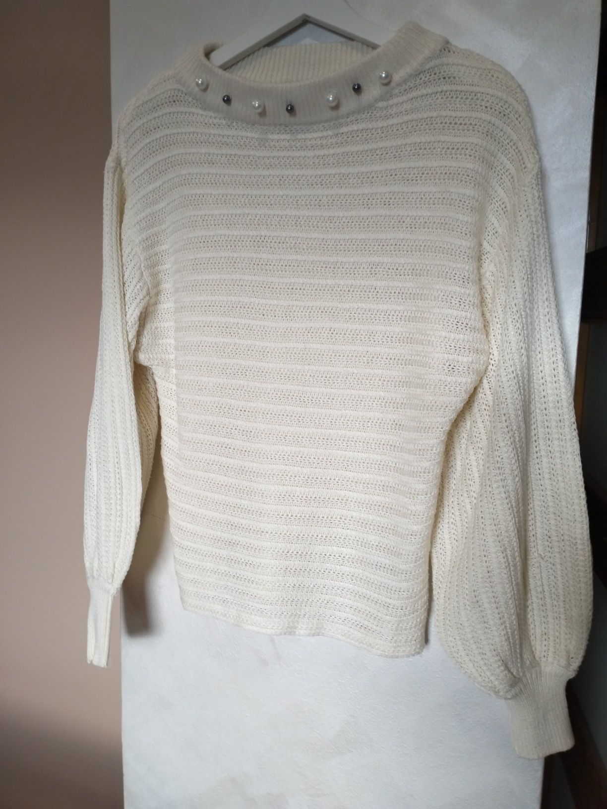 Lindex śmietankowy sweter damski rozmiar xs