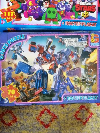 Пазлы Transformers Трансформеры с постером