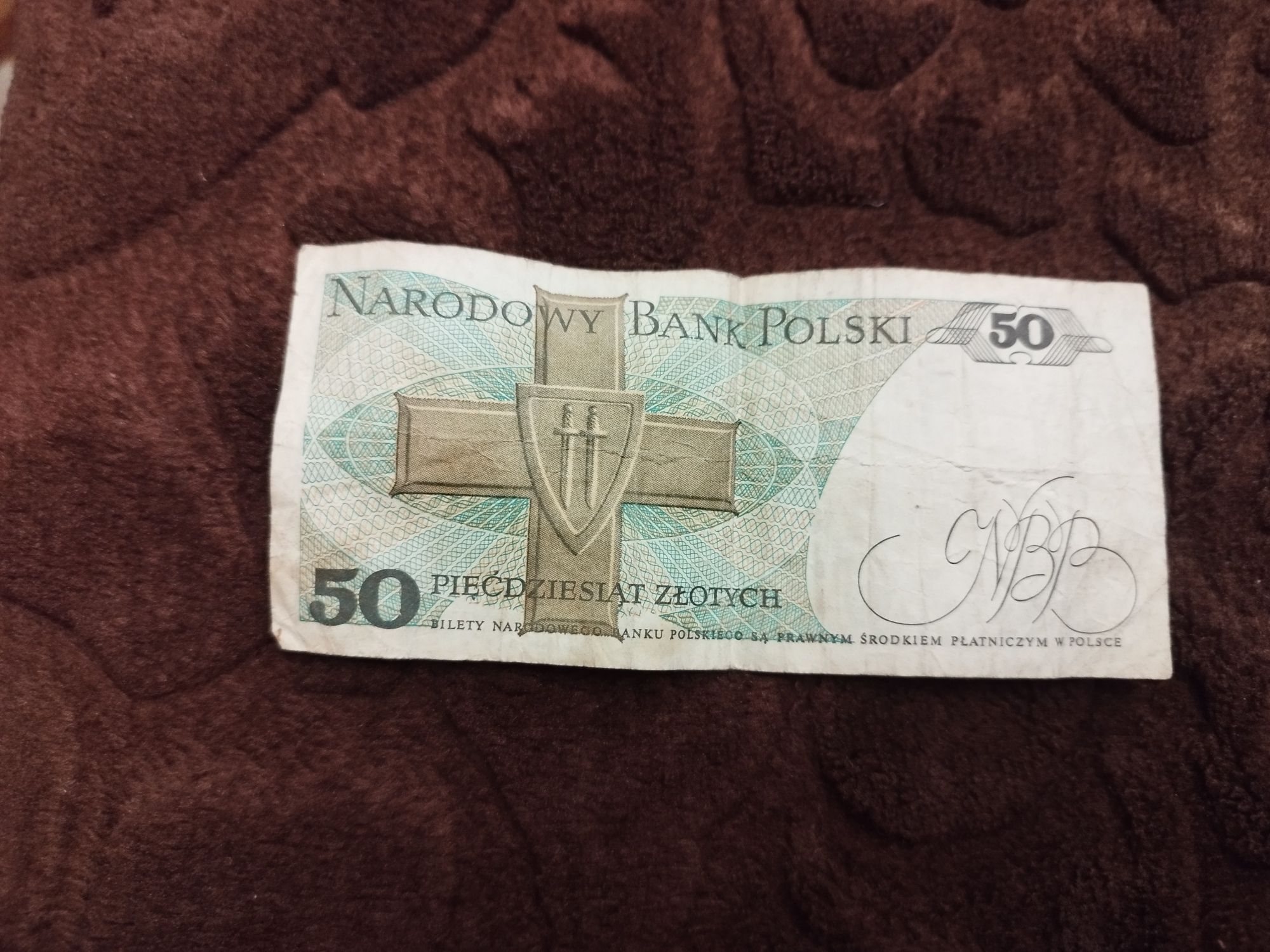 Banknot 50 złotych z 1988 seria HZ