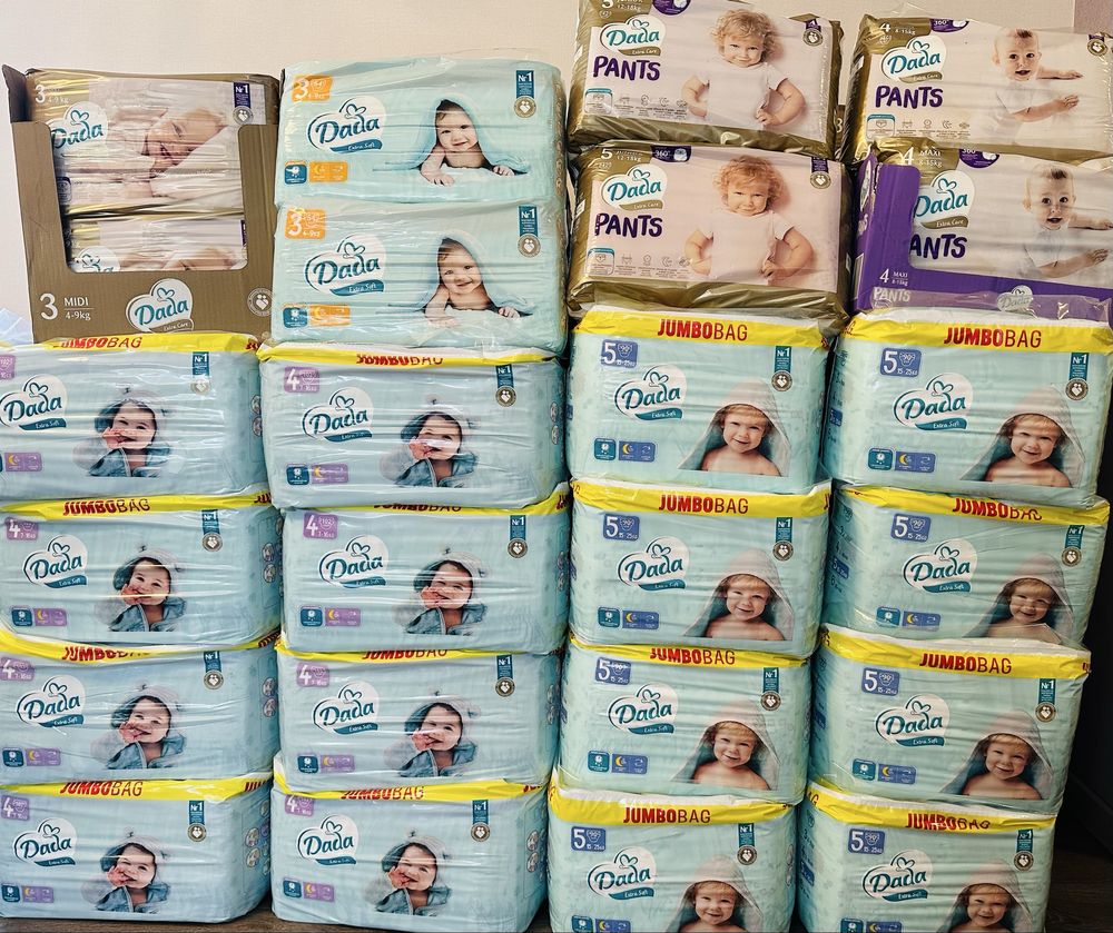 Памперси дада dada extra soft extra care 3,4,5,6 Трусики 4,5,6