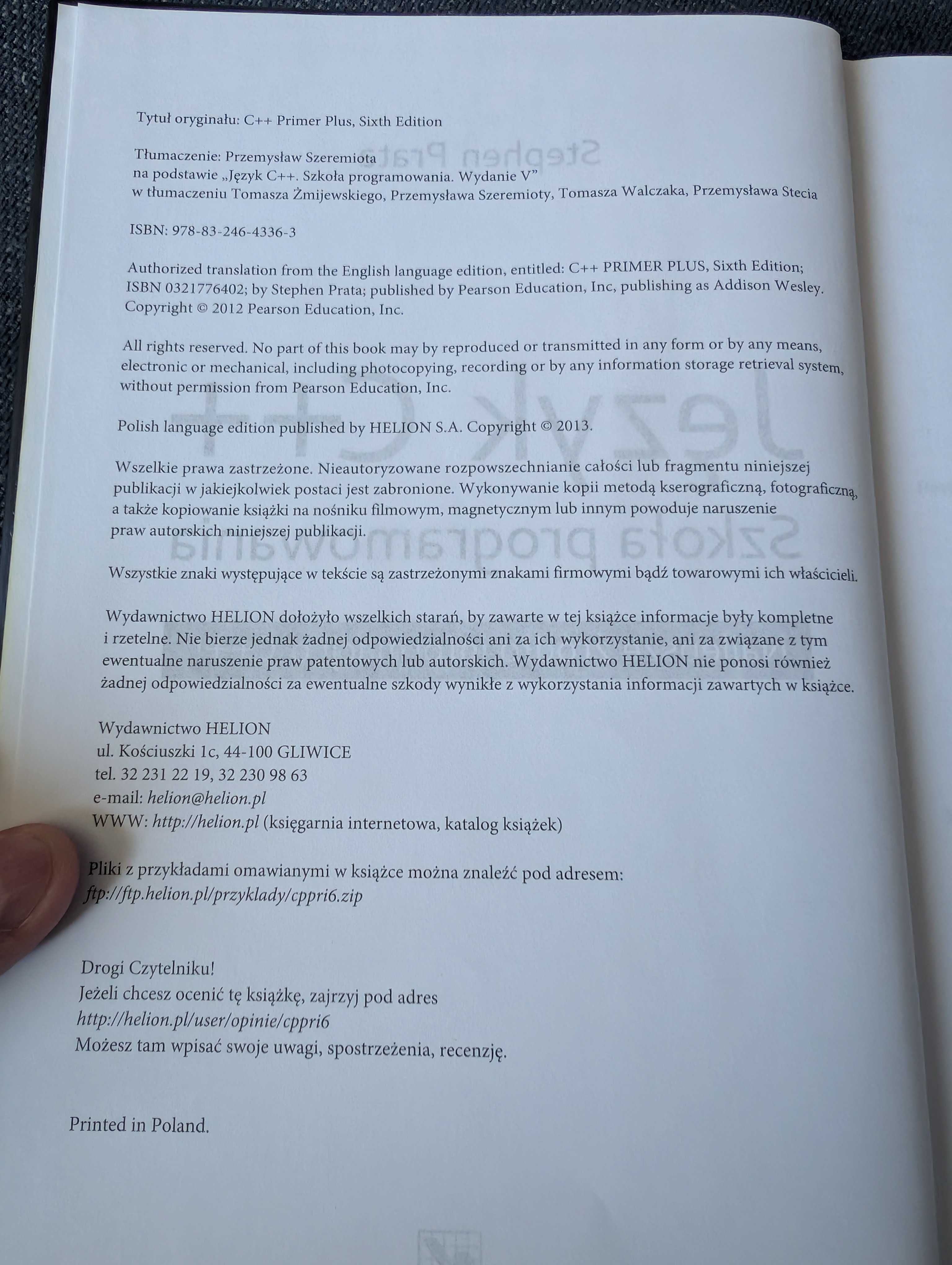 Język C+++ Szkoła programowania