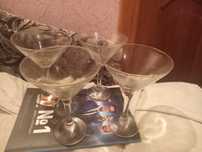Продам бокалы для мартини 4шт.