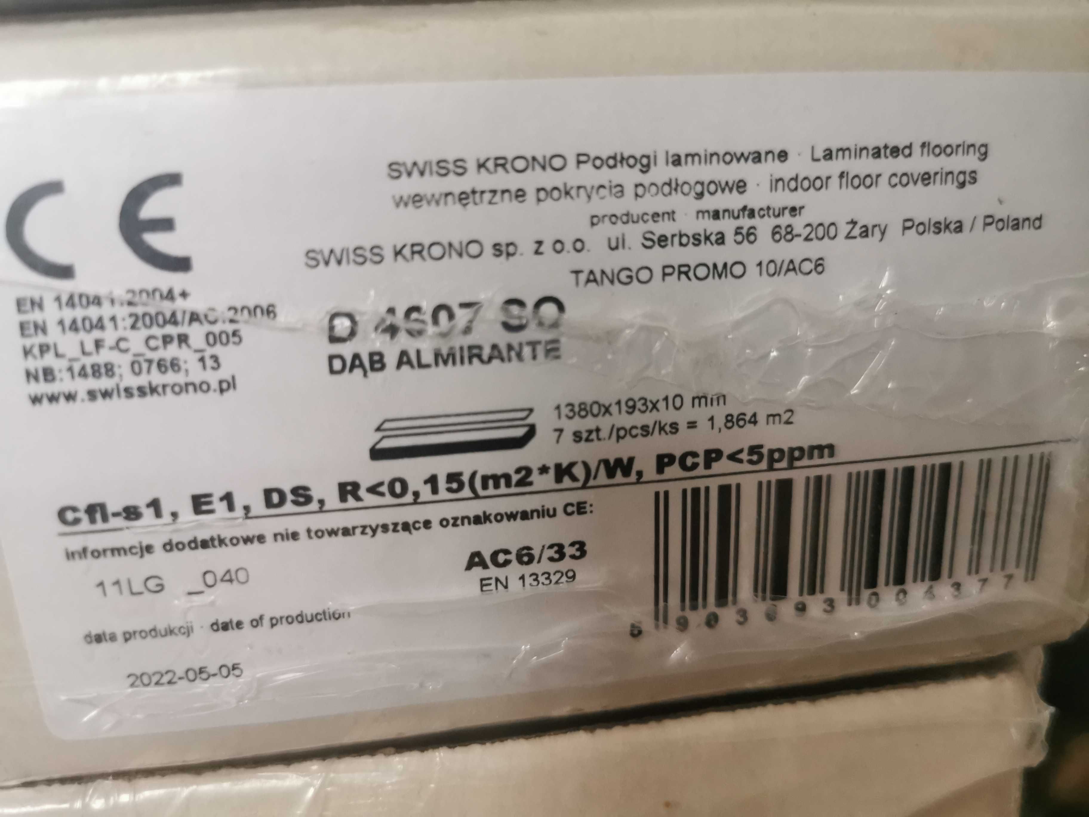 Panele AC6. 10mm. podłogowe DĄB ALMIRANTE NOWE 10mm AC6 jak Dąb Craft