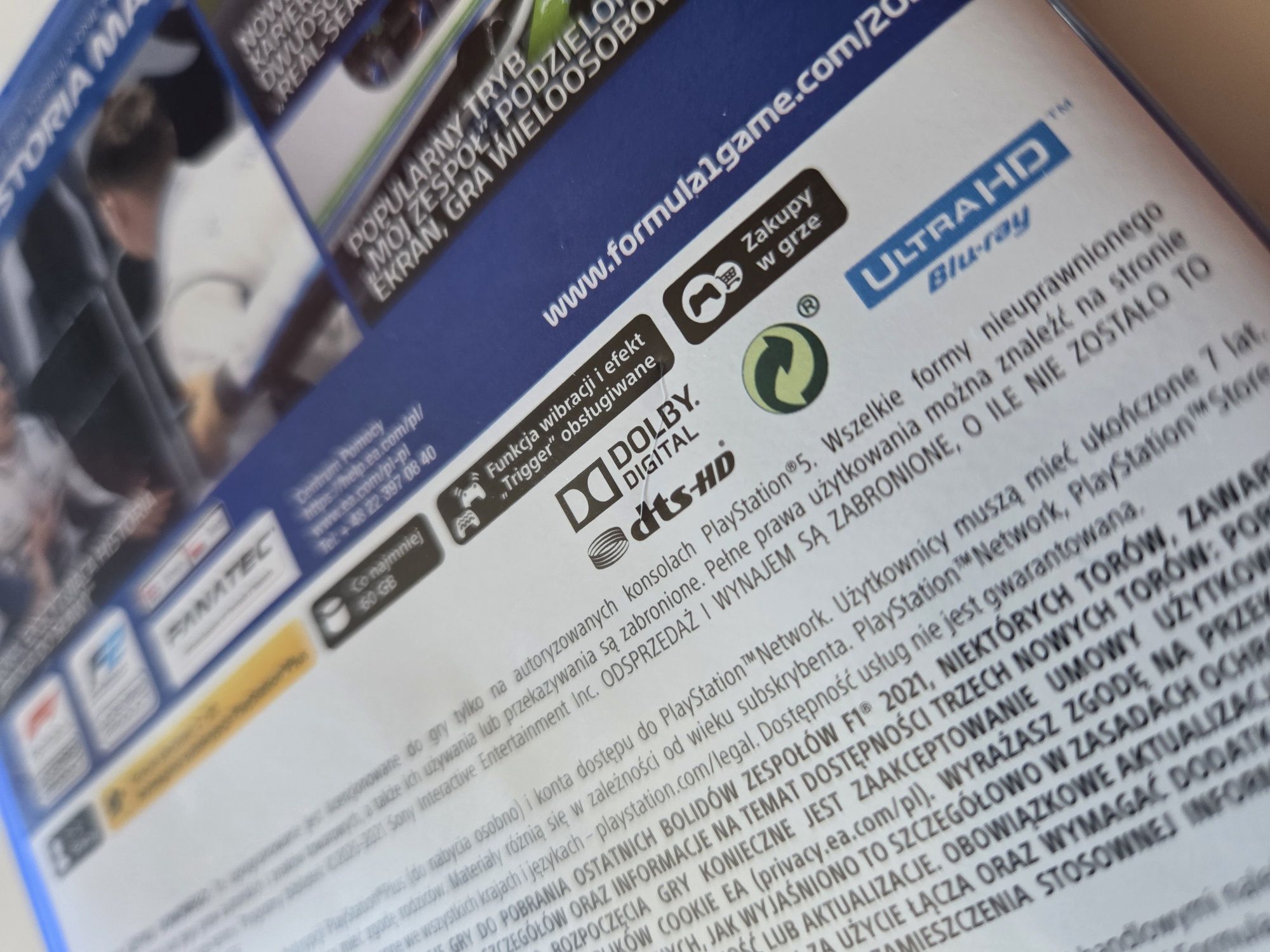 Gra Formula 1 F1 2021 PS5
