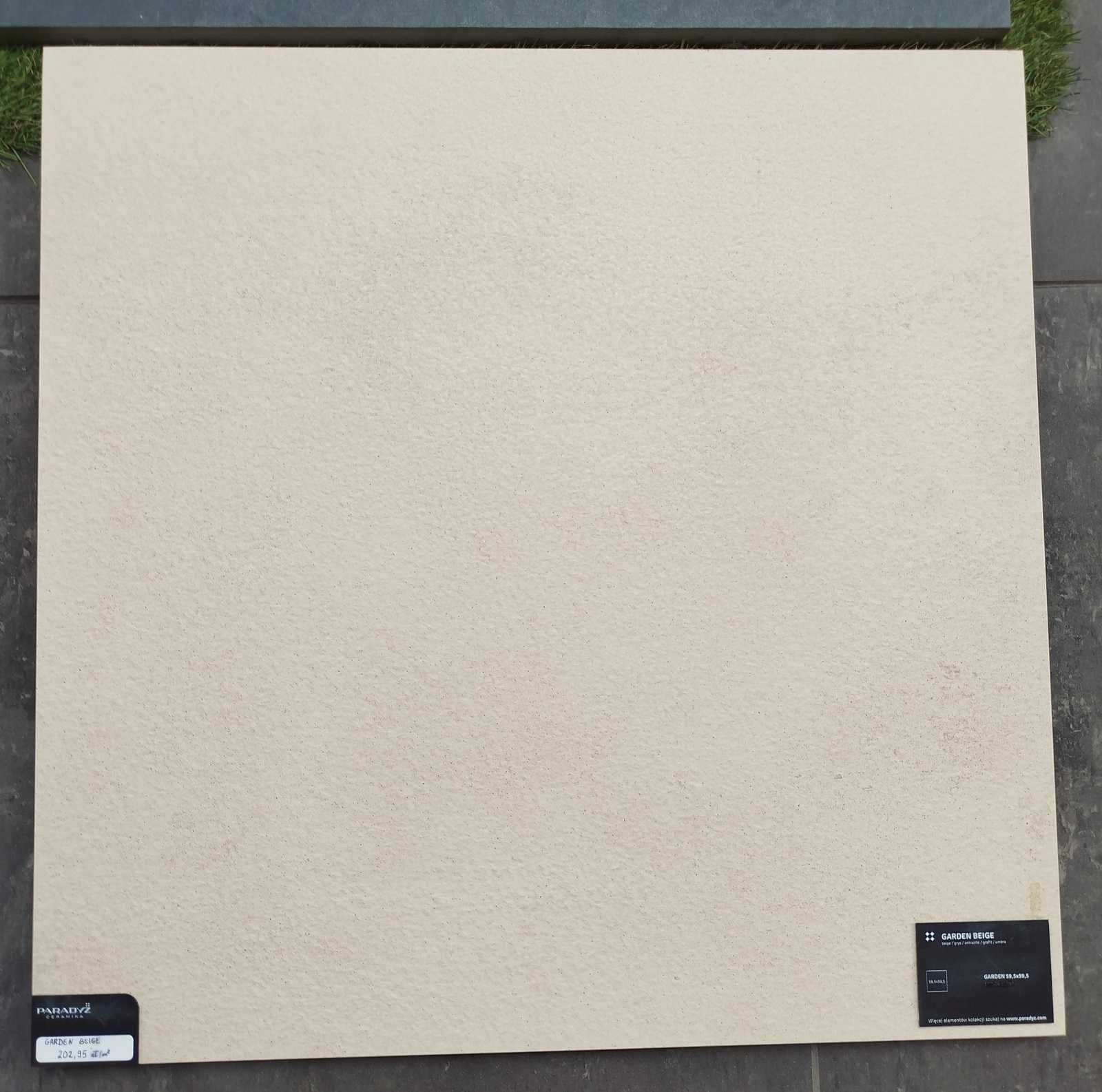 Płyta tarasowa GARDEN BEIGE 20mm 2cm Beżowa gresowa 60x60 Super cena!