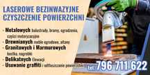 Czyszczenie Laserowe Podwozia, Drewna, Elewacji