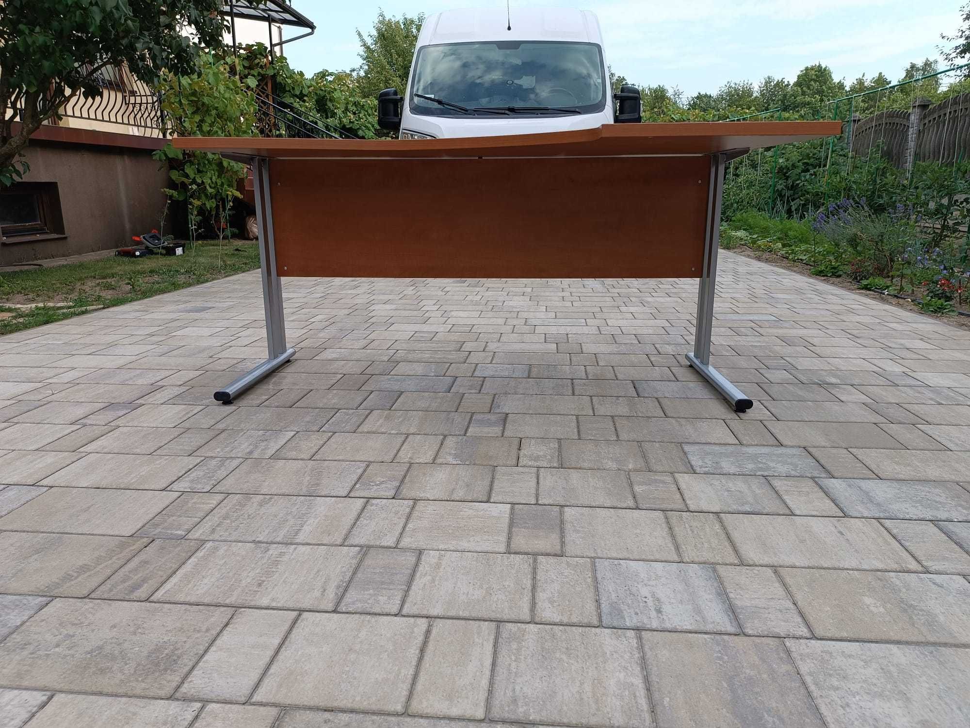 Biurko pracownicze gabinetowe narożne 160 cm komplet 4 sztuki