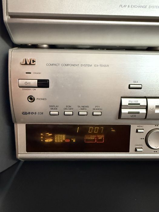 Aparelhagem JVC EX-TD55R Vintage K7 e CD