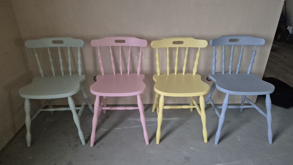 Krzesła gięte , patyczak, prl, ludwik, odrestaurowane