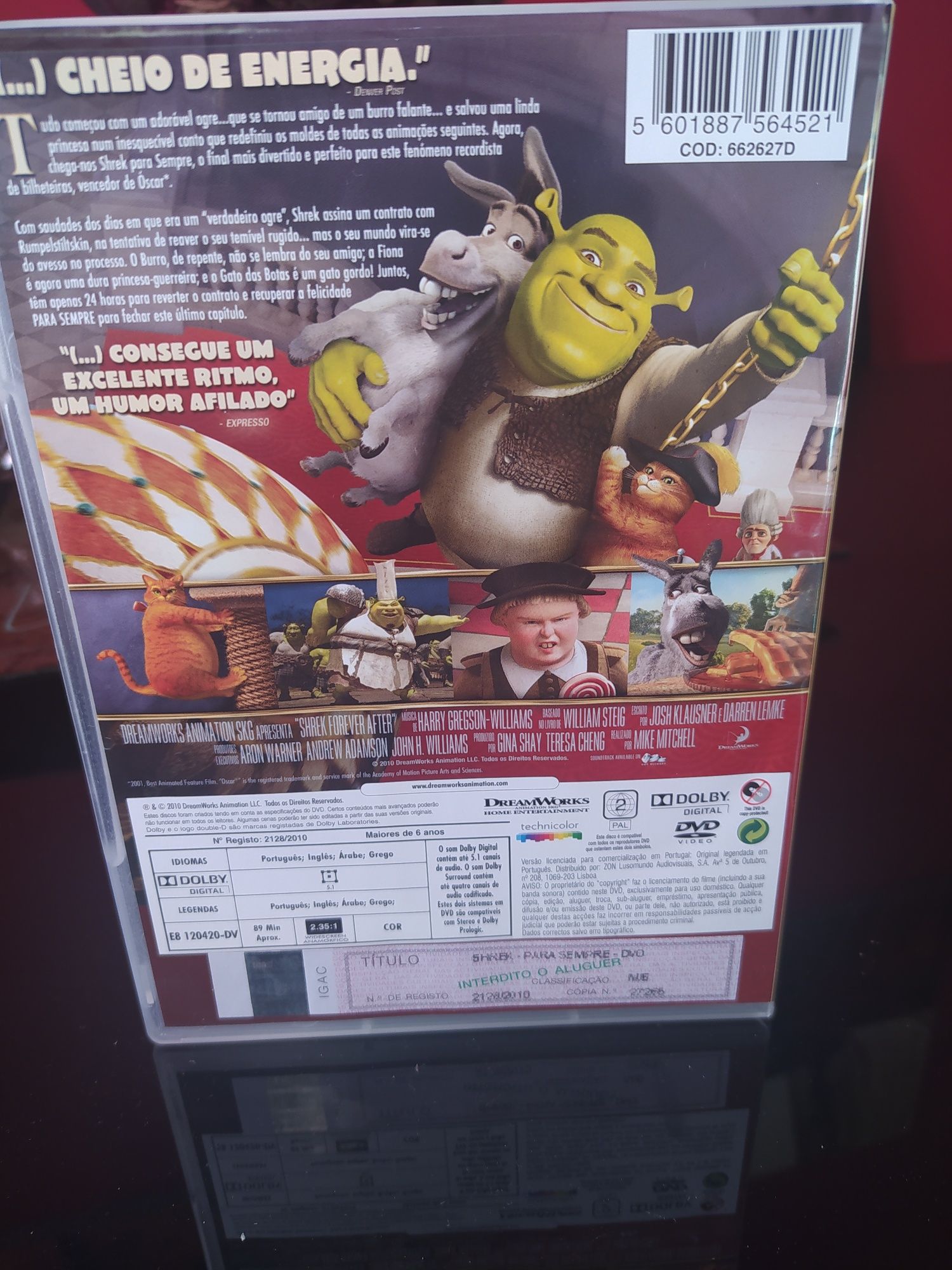 DVD shrek 4 (como novo)