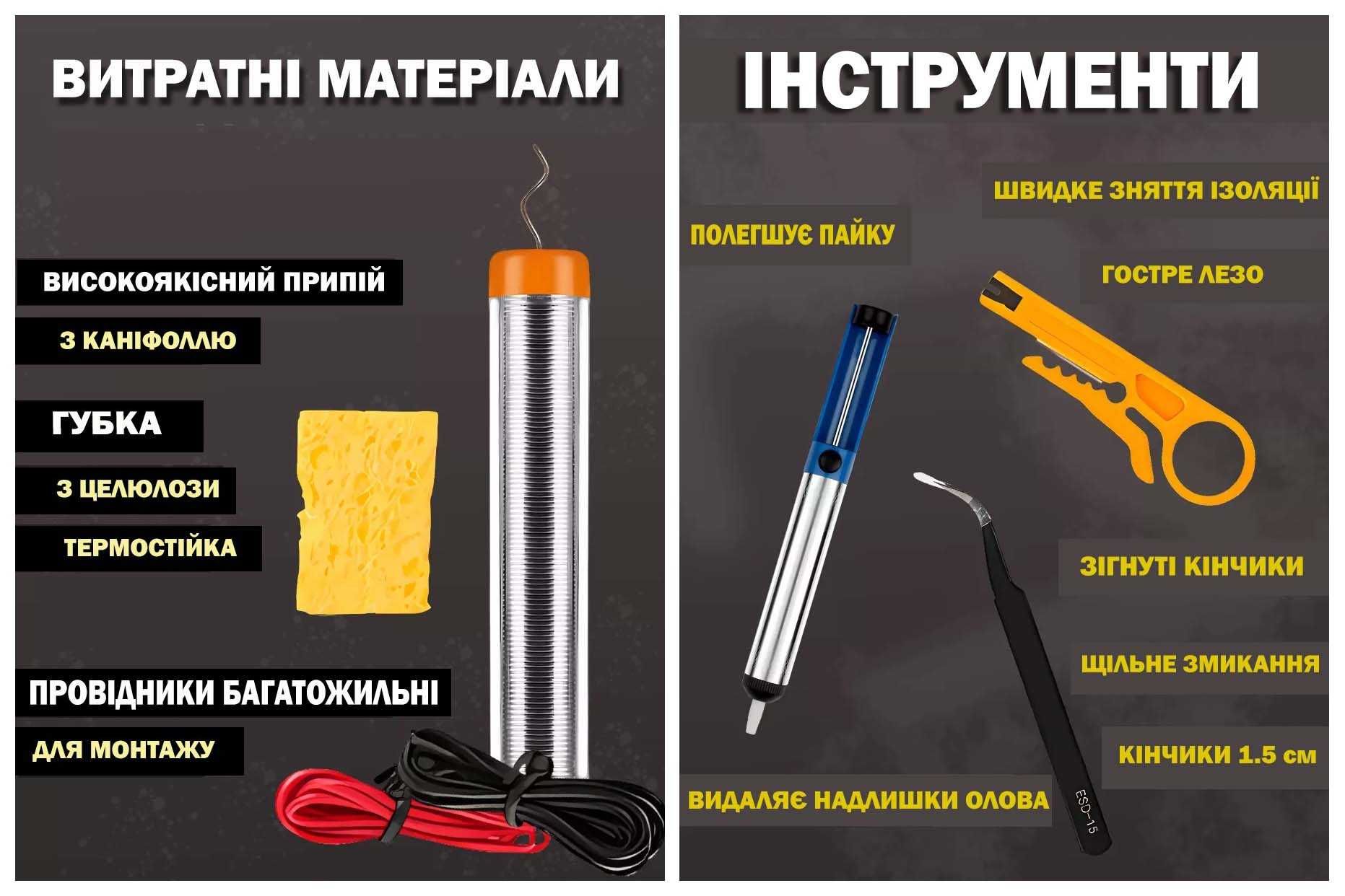 Профессиональный набор для пайки 908S Паяльник с дисплеем 80W + чехол
