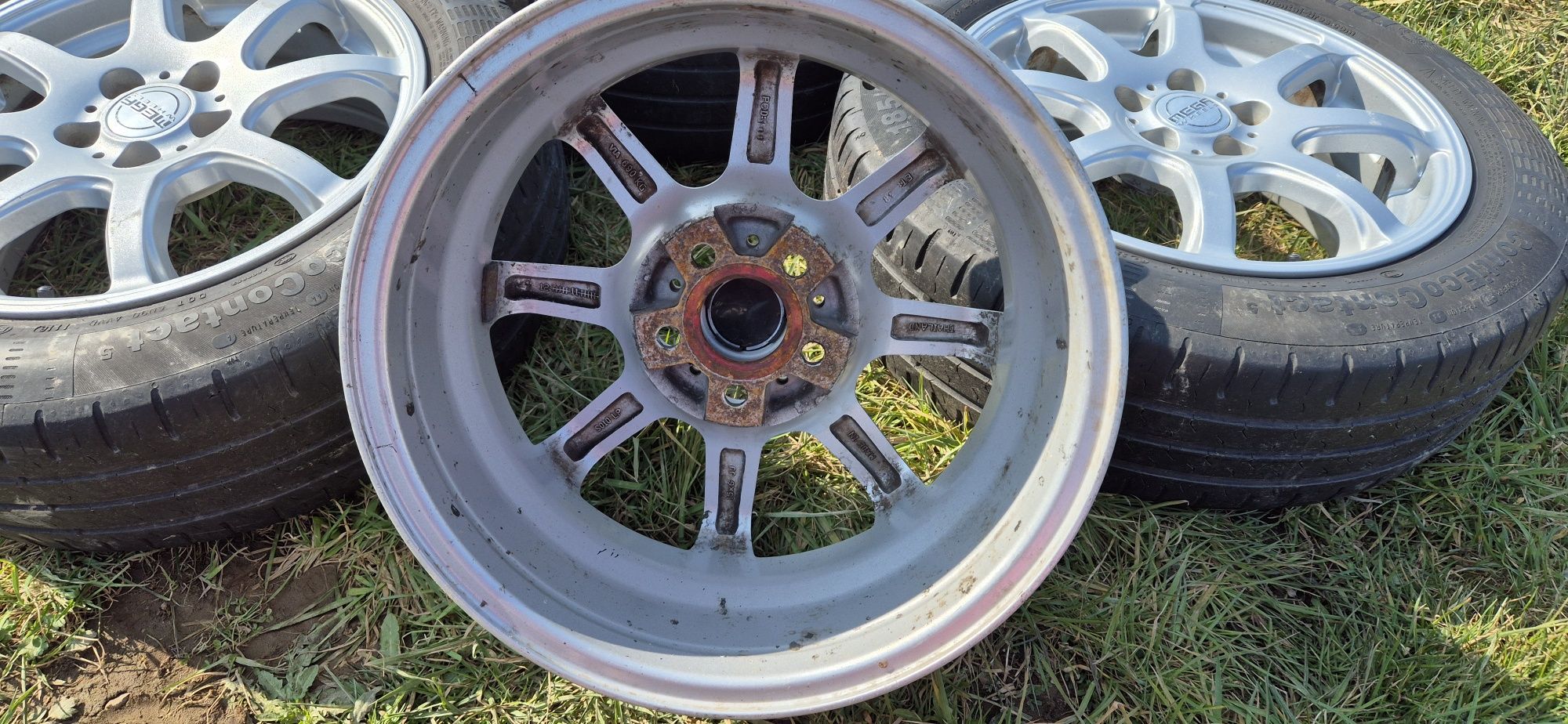 Alufelgi komplet Mega Wheels 15' 5x100 Skoda Seat Audi Golf