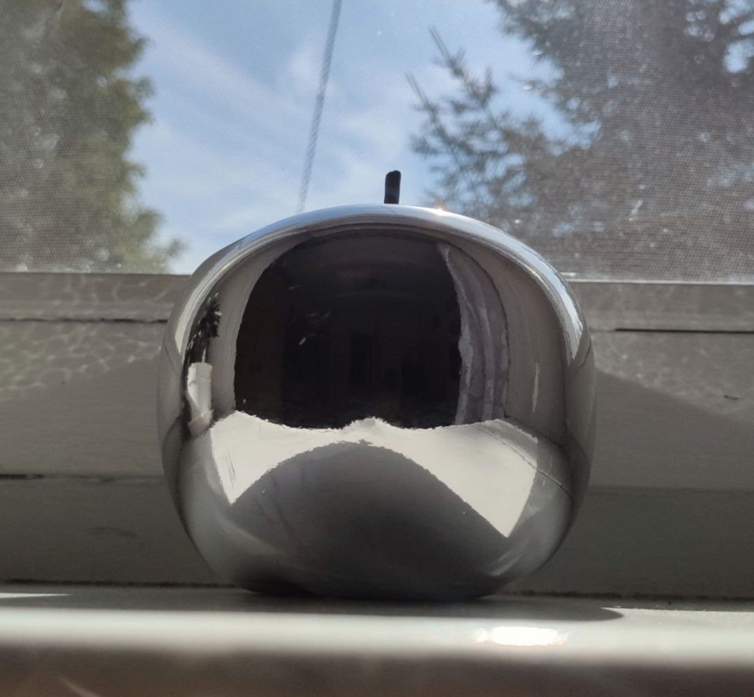 2 srebrne jabłka ceramiczne Ewax