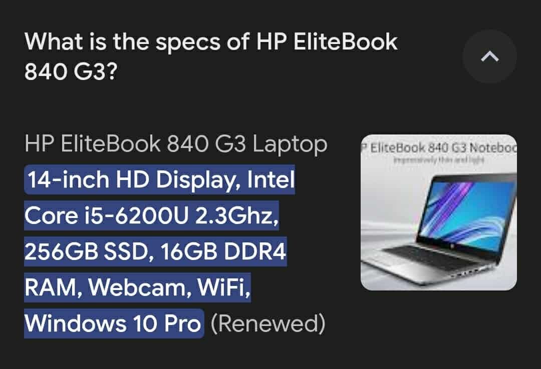 HP EliteBook 840 G3
