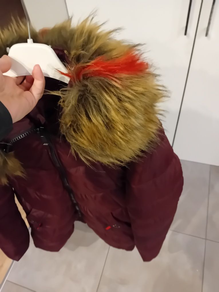 Kurtka zimowa damska bordowa rozm. L