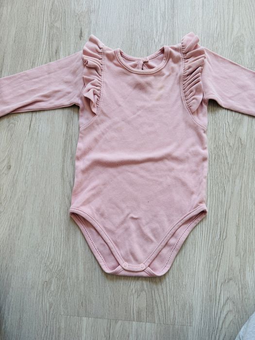 Zestaw body z falbanka w kwiaty