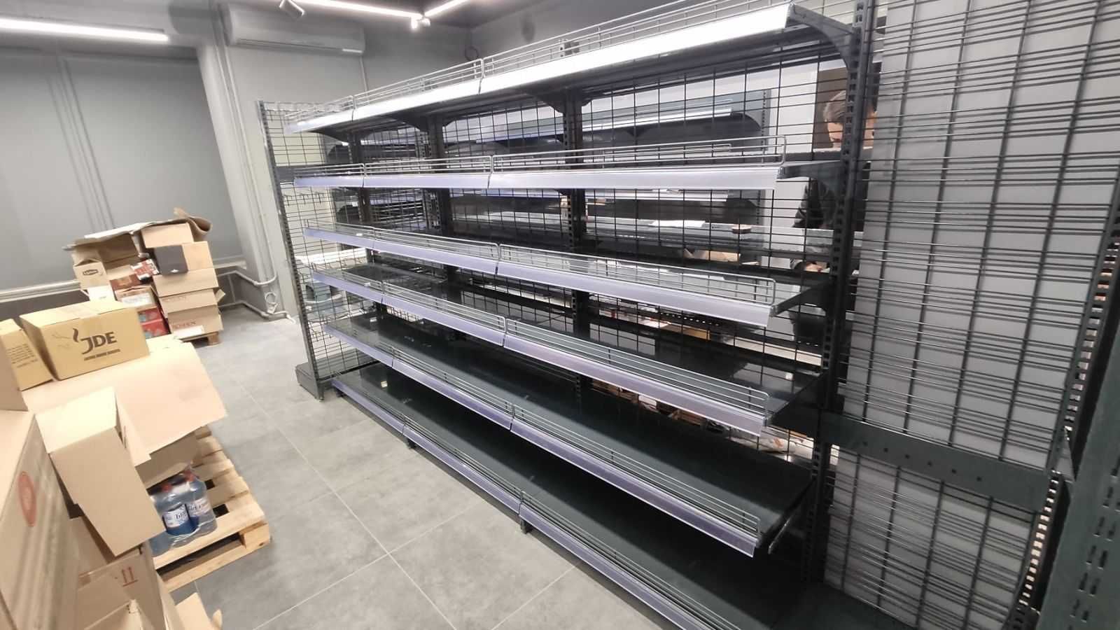 Стелажі металеві для торгівлі, стеллажи для магазинов, полки