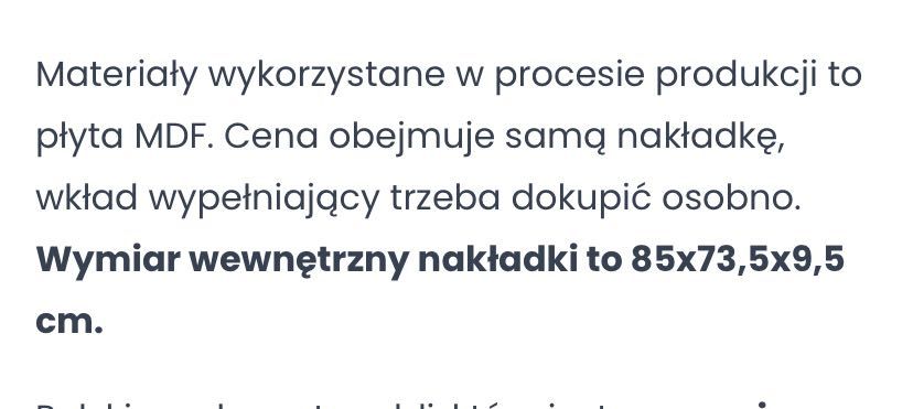 Nakładka na przewijak komodę PINIO