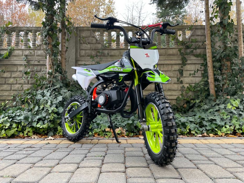 MINI CROSS 50cc Pelikan SKY Rozrusznik Pilot Wzmocniona Rama Raty
