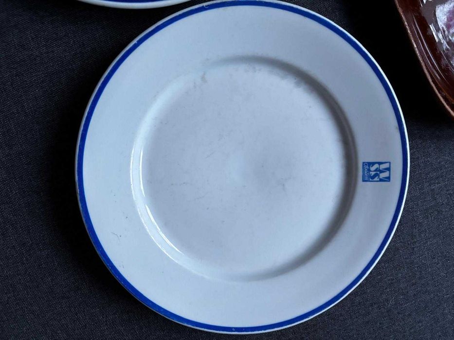 SPOŁEM 2 talerze obiadowe i półmisek PRL