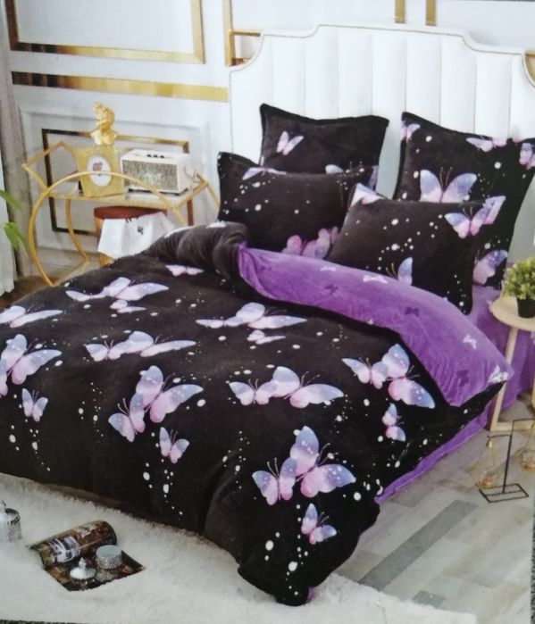 Постільні  велюрові комплекти полуторка