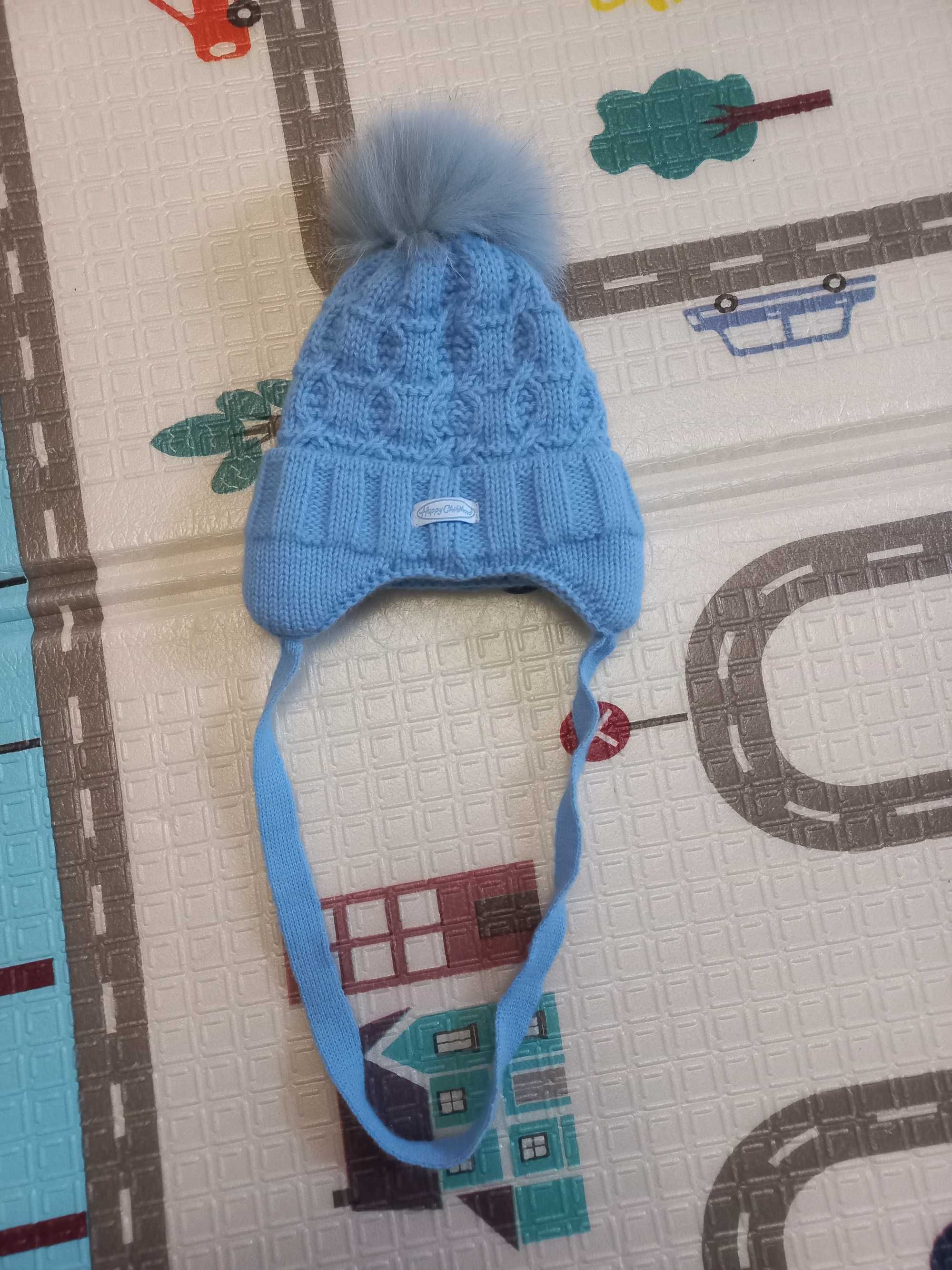 Дитяча зимова шапка 0-6 місяців