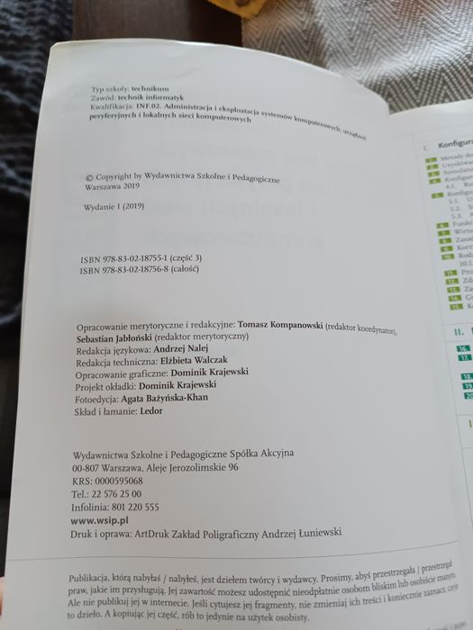 Administracja i eksploatacja systemów komputerowych...