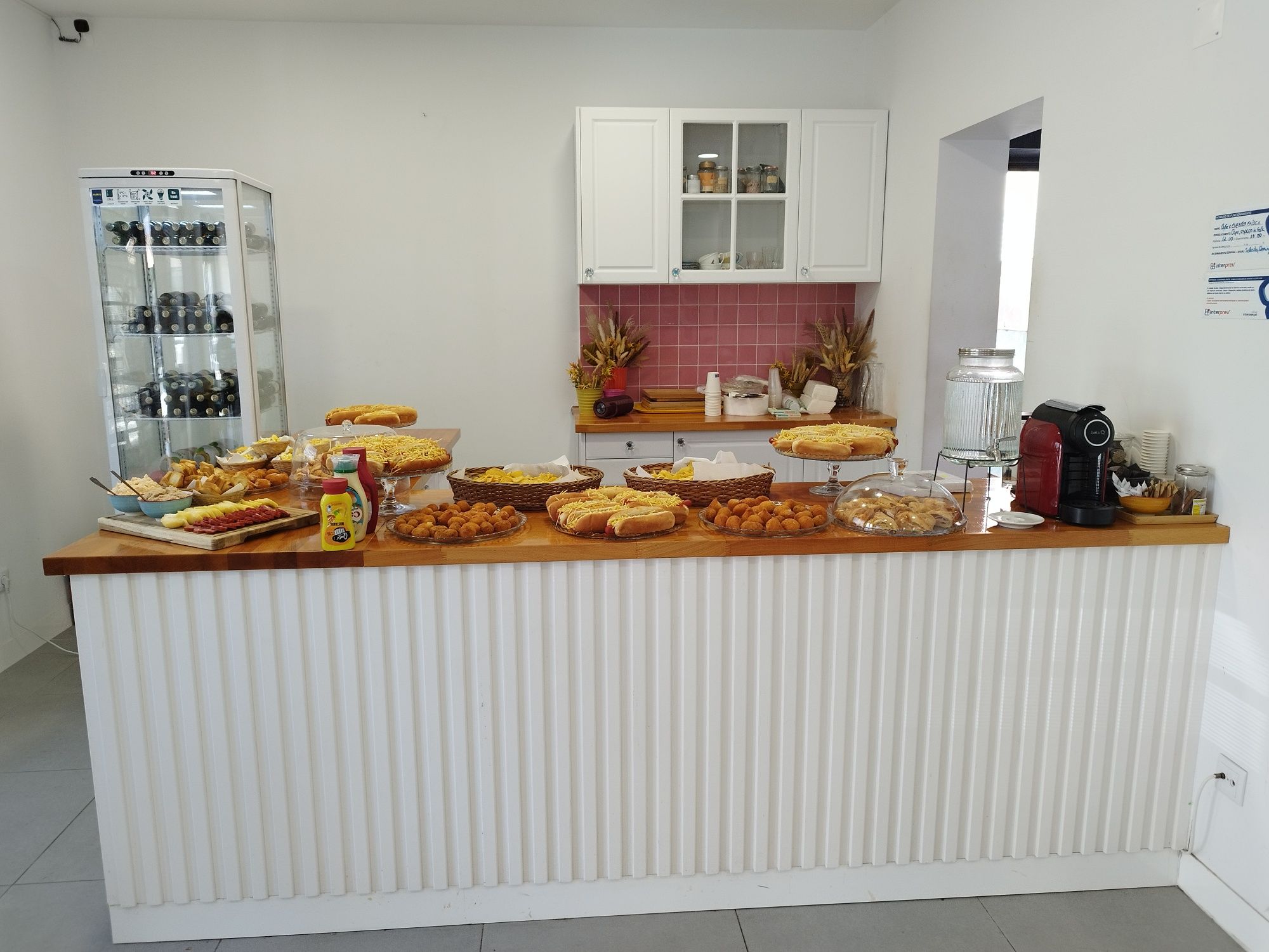 Balcão para cafeteria