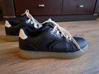 Geox czarne skórzane buty sportowe rozm 36