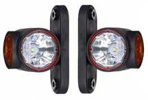Lampa obrysowa LED obrysówka przyczepa KOMPLET L+P