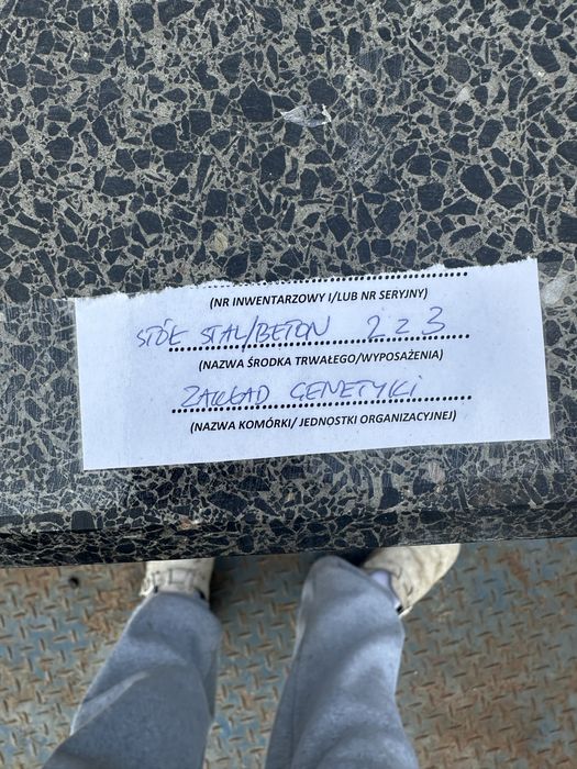 Stół z granitu amortyzowany waga 500 kg