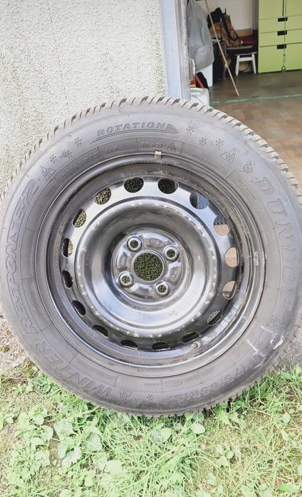 Opony + felgi stalowe 15 zimowe