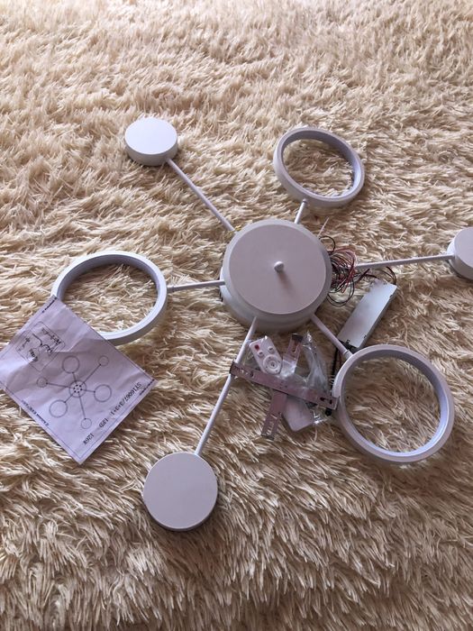 Люстра світлодіодна Victoria Lighting Sabina/PL6+1 55 Вт білий