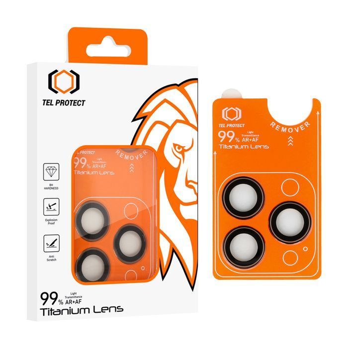 szkło Tel Protect Lens 99% AR na aparat do Iphone 15 Pro/15 Pro Max