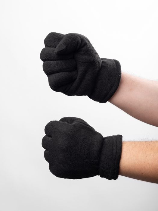 Флісові рукавиці 2-шарові, зимові теплі рукавиці M L XL 2XL