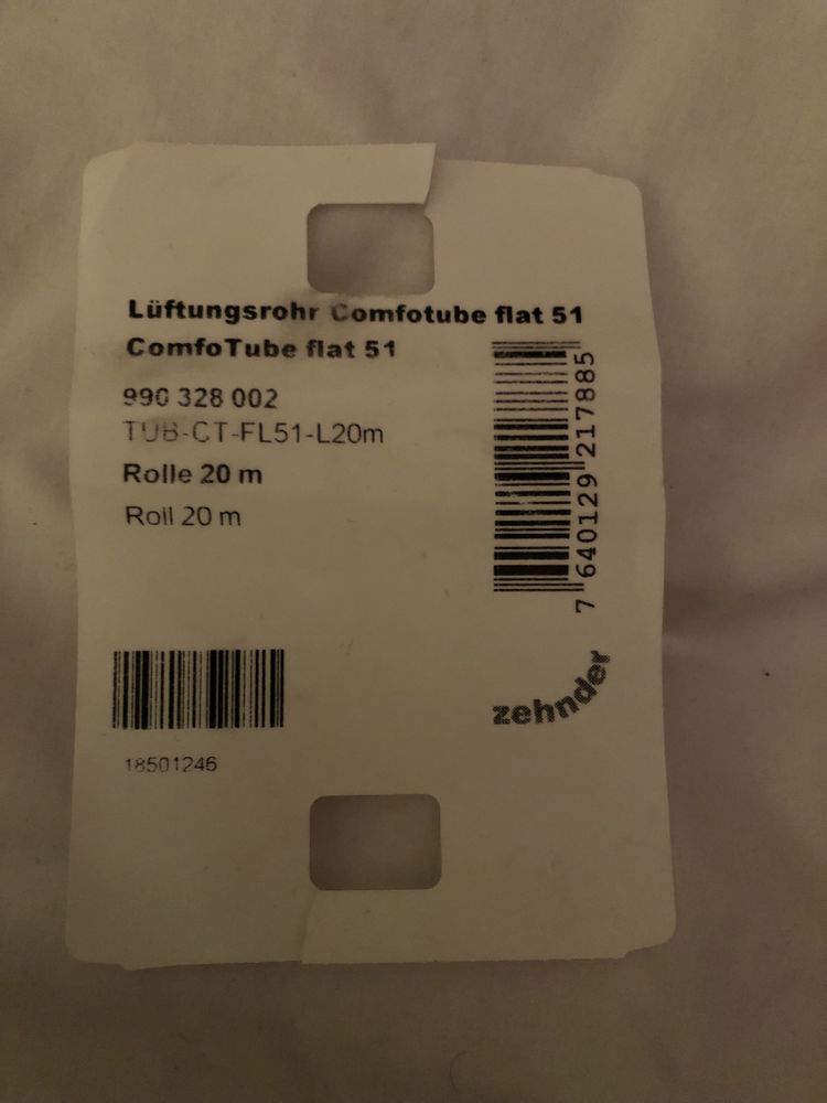 Zehnder Comfotube flat 51