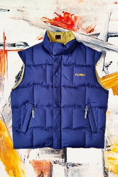 Винтажная пуховая жилетка жилет Fubu carhartt (M/L)