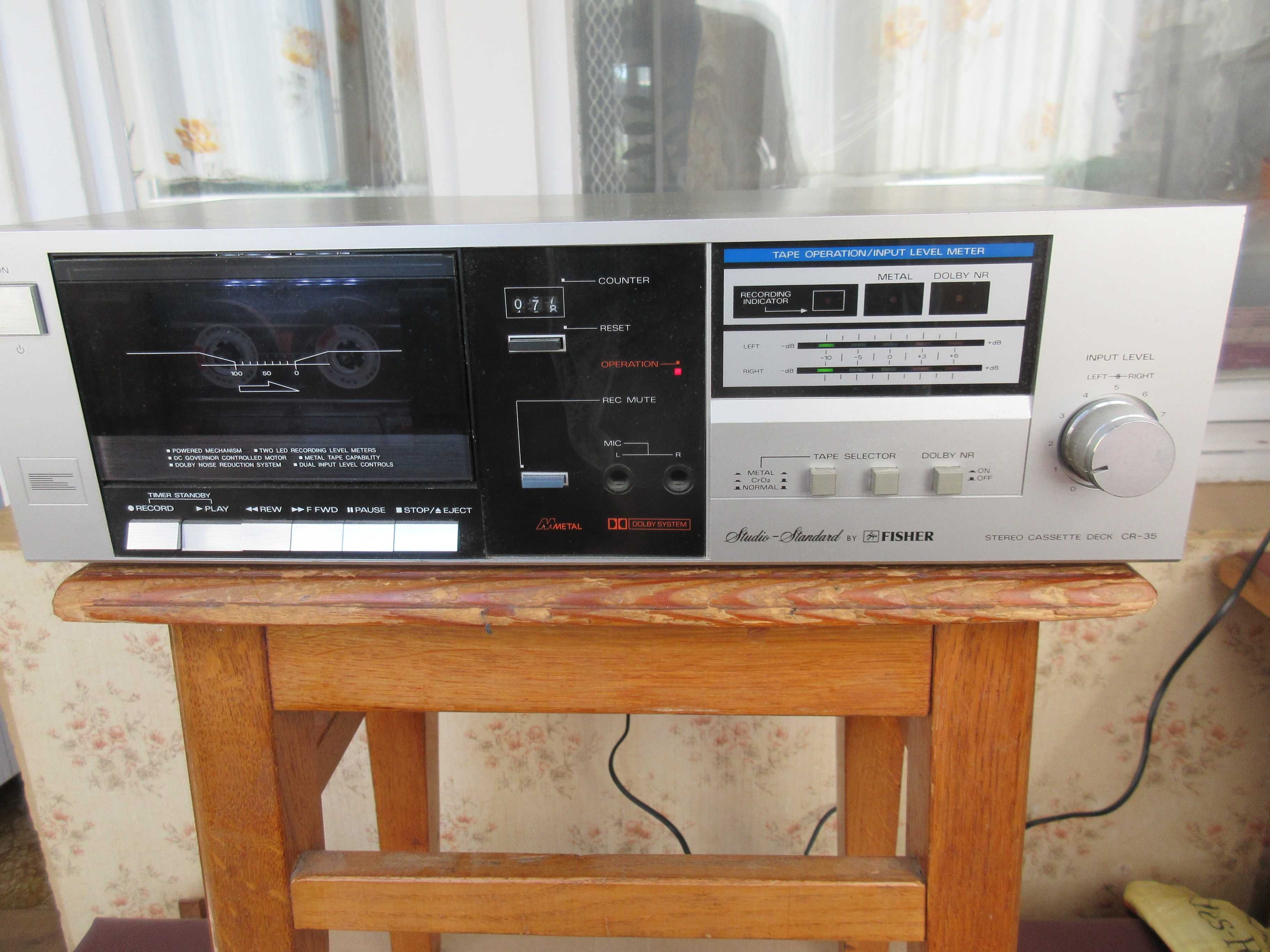 FISHER CR-35 stereo cassette deck