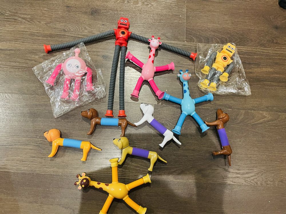 Антистрес поп труби жираф, собачка, телепузик, робот