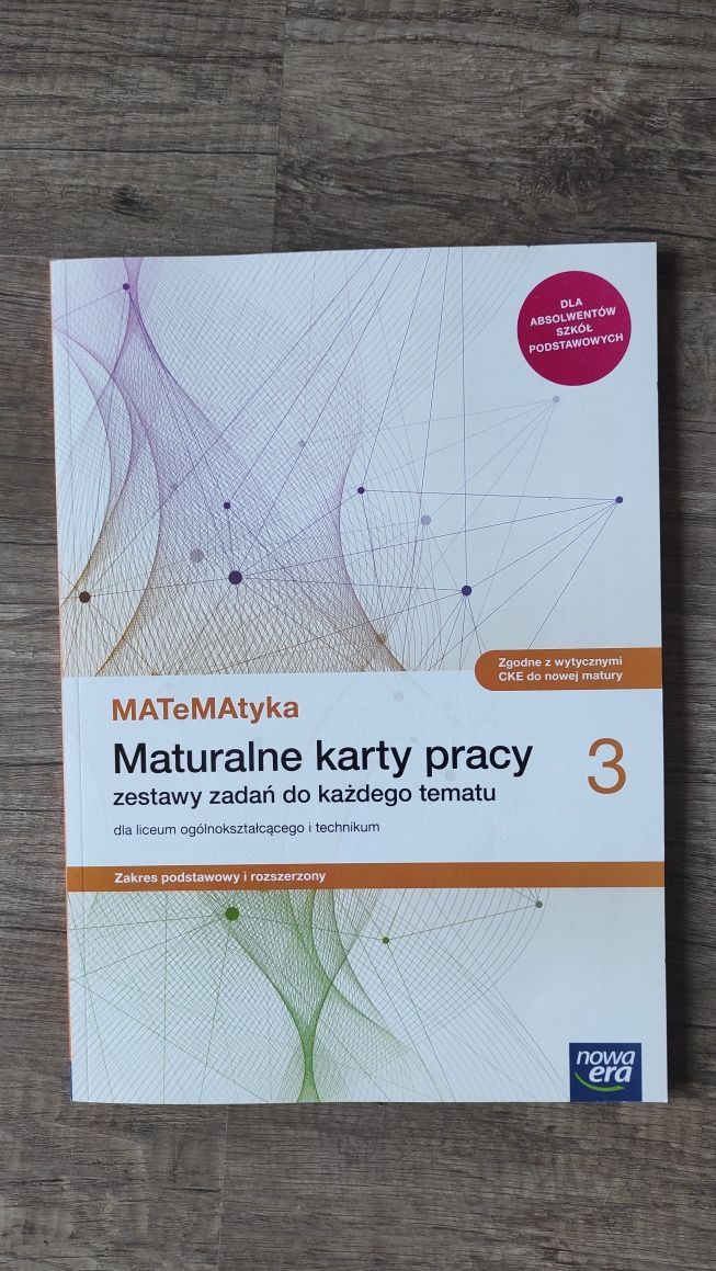 Maturalne karty pracy ze zbiorem zadań Nowa Era klasa 3, książka nowa