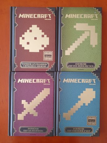 Zestaw 4 poradników do gry Minecraft/Książki Minecraft
