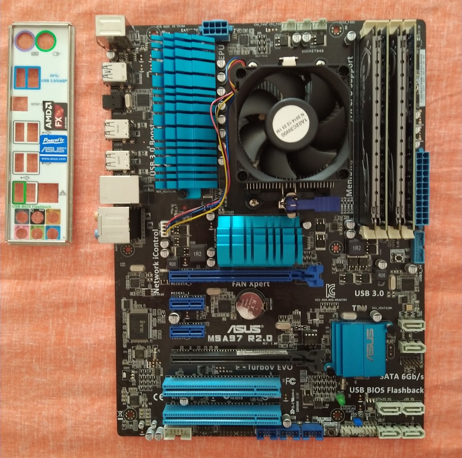 Bundle am3 + com processador AMD FX 6300 black edition