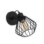 Kinkiet Eglo czarny loft 40W