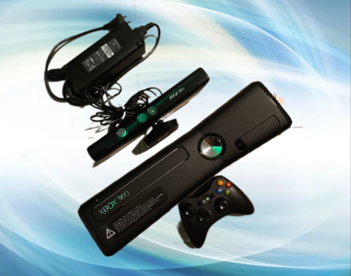 Xbox 360 RGH +Kinect+Pad+Dysk250GB- Przerobiona